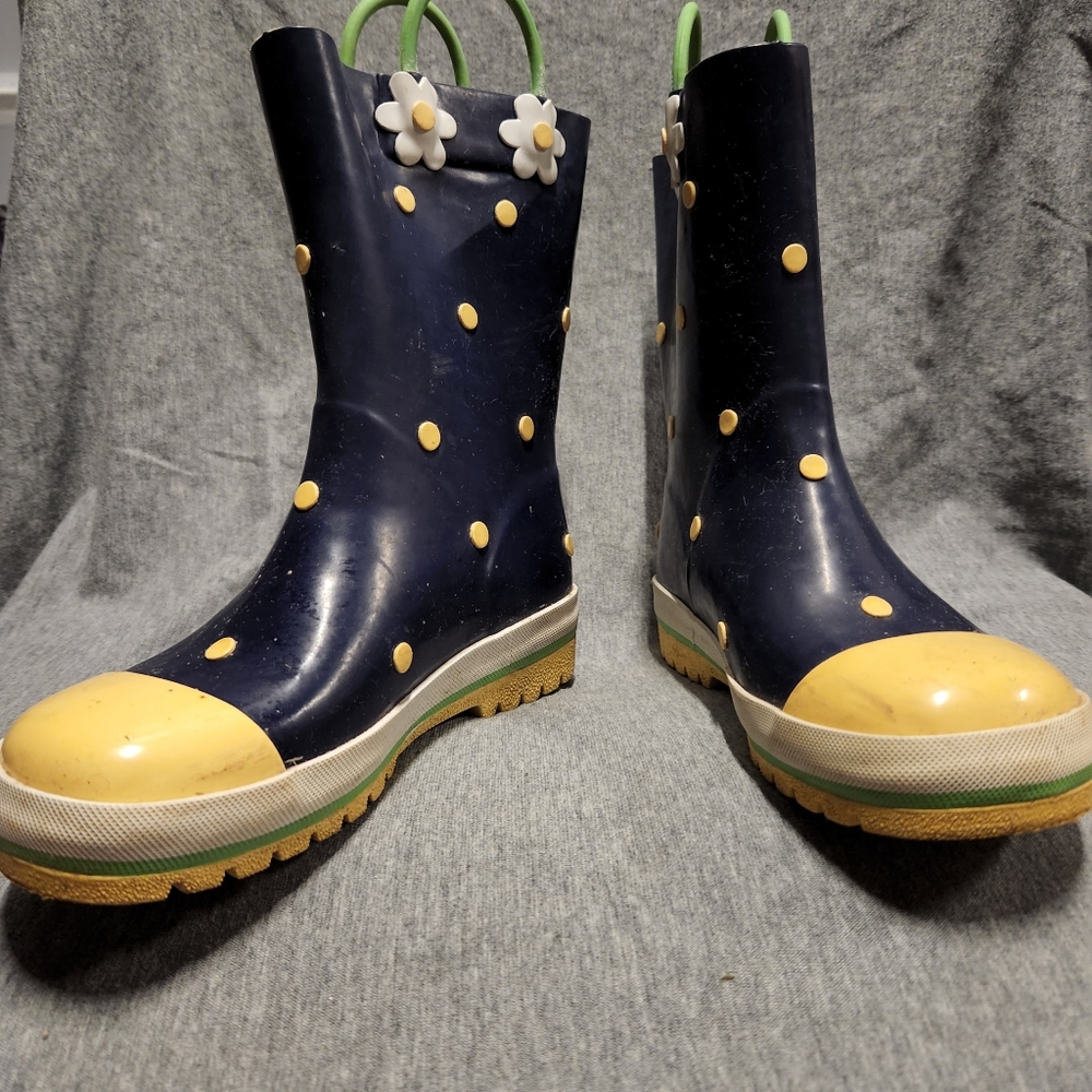 Girls Flower Rainboots